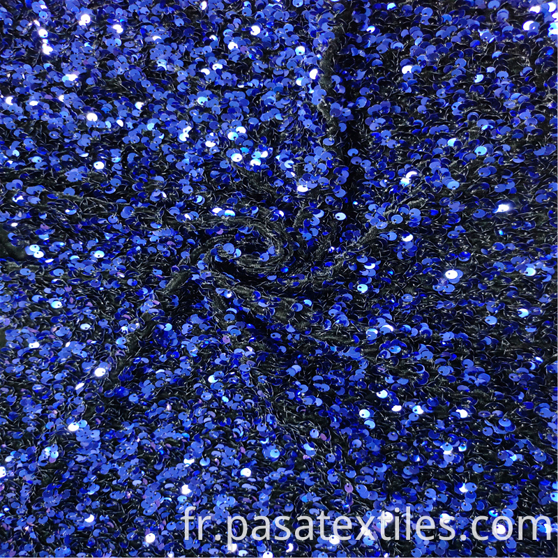 Royal Blue Sequin Fabric